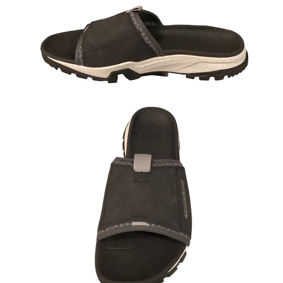 Timberland Garrison Trail Slide Black Leather Sandals – Men’s Size 10 M - Picture 5 of 5